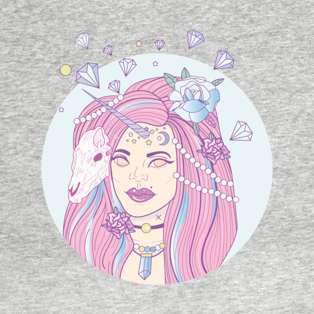 Unicorn Grunge Girl by LunaElizabeth